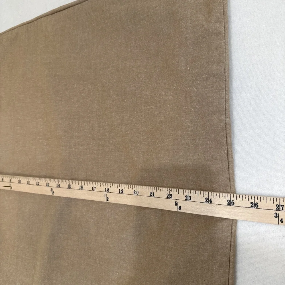 LRL Ralph Lauren Pillow Cover Monogram Brown Zip Closure Euro 25